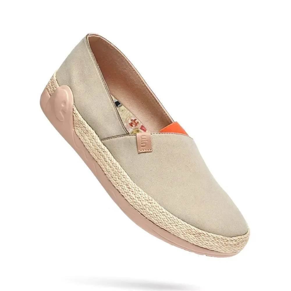 UIN Women's Espadrilles Knitted Casual Shoes (Marbella I Oxford Tan)